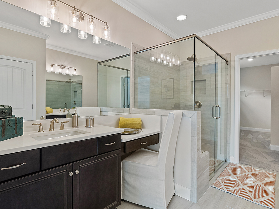 Relax in your spa-like owner's bath
